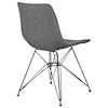 Armen Living Palmetto Contemporary Dining Chair in Charcoal