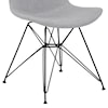 Armen Living Palmetto Contemporary Dining Chair in Grey 