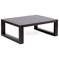 Outdoor Patio Solid Eucalyptus Wood Coffee Table