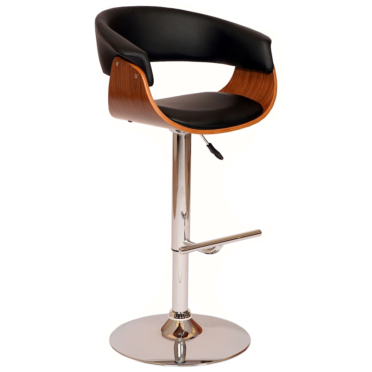 Armen Living Paris Adjustable Swivel Bar Stool