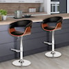 Armen Living Paris Adjustable Swivel Bar Stool