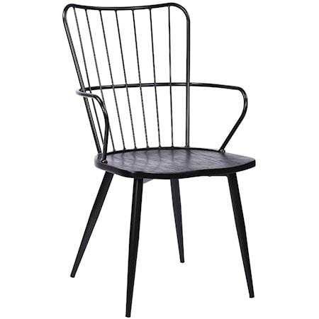 High Back Steel Framed Side Chair