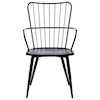 Armen Living Parisa High Back Steel Framed Side Chair