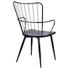 Armen Living Parisa High Back Steel Framed Side Chair