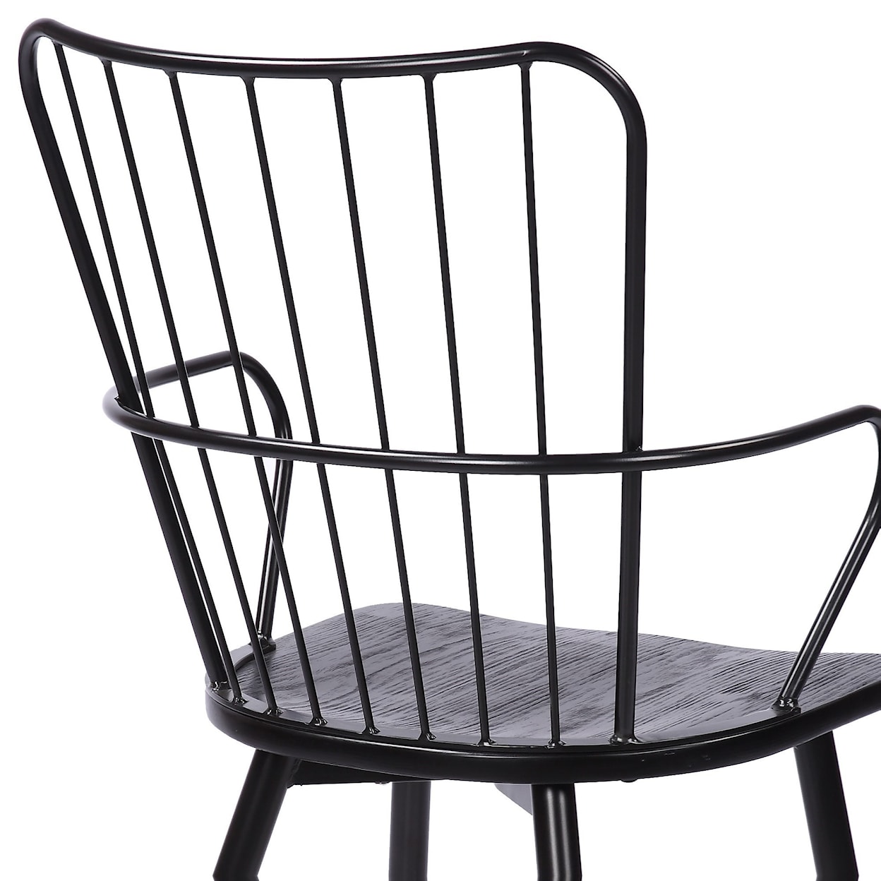Armen Living Parisa High Back Steel Framed Side Chair