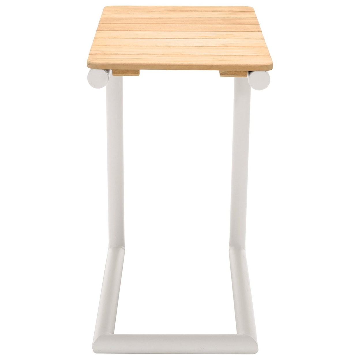 Armen Living Portals- Outdoor C-Shape Side Table