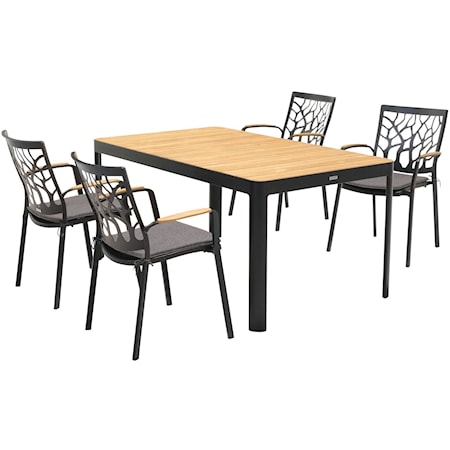 Outdoor 5-Piece Dining Table Set