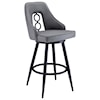 Armen Living Ruby Contemporary 30" Bar Height Barstool