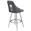 Armen Living Ruby Contemporary 26" Counter Height Barstool