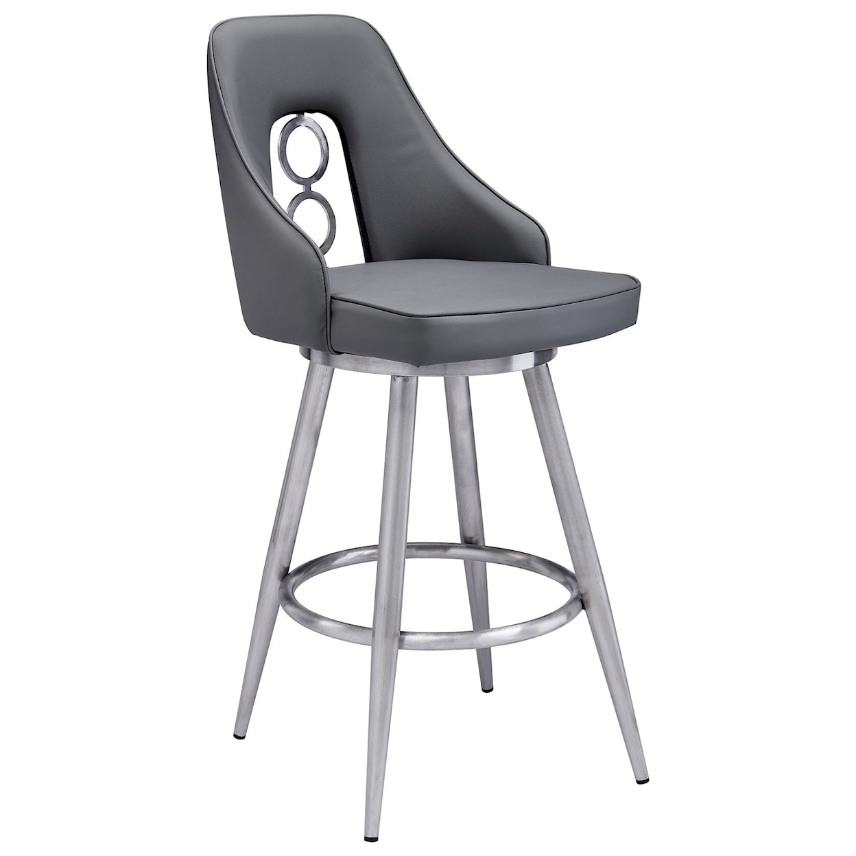 Armen Living Ruby Contemporary 30" Bar Height Barstool