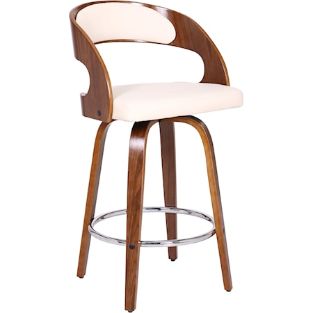Contemporary 26" Counter Height Swivel Stool