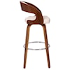 Armen Living Shelly Contemporary 30" Bar Height Swivel Stool