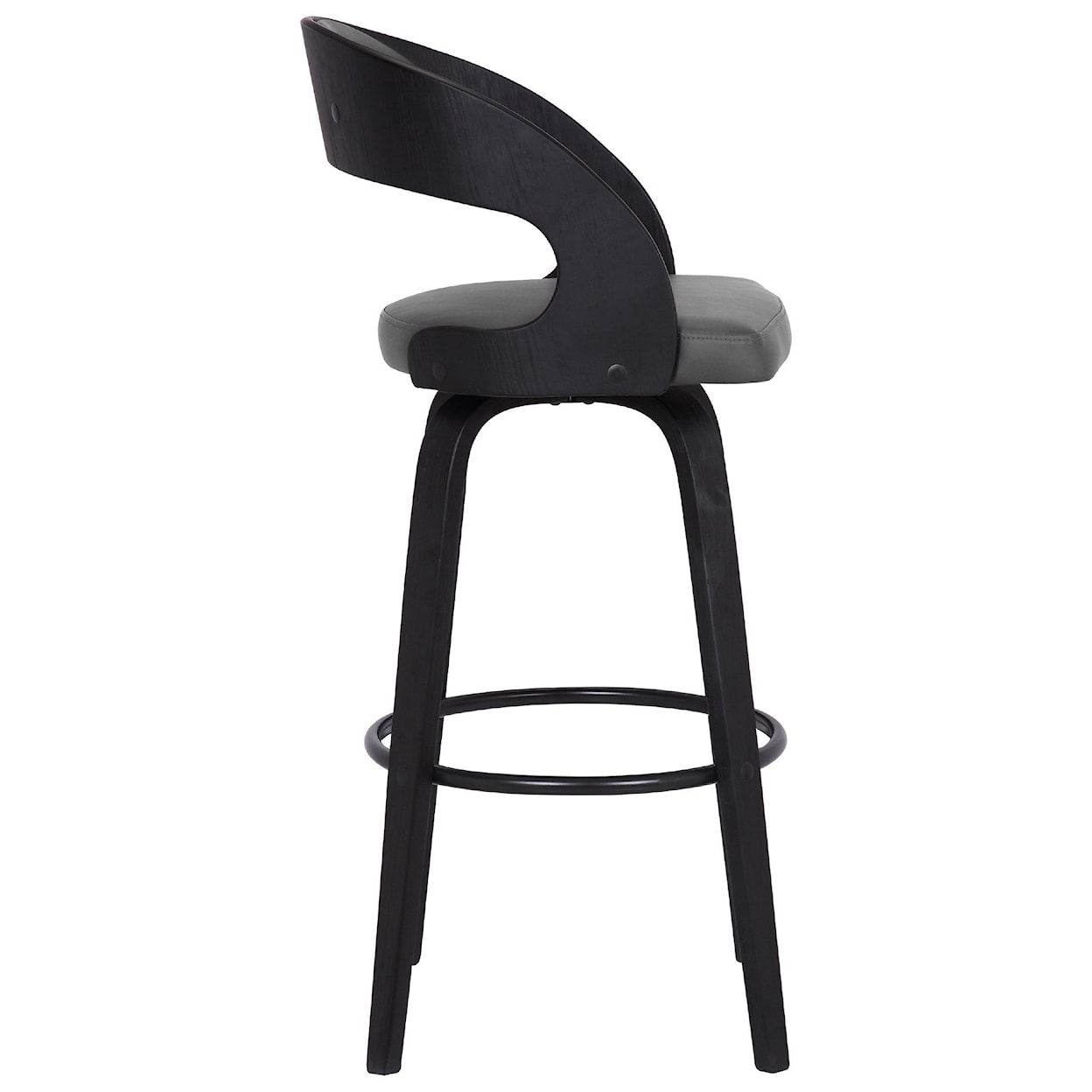 Armen Living Shelly Contemporary 26" Counter Height Swivel Stool