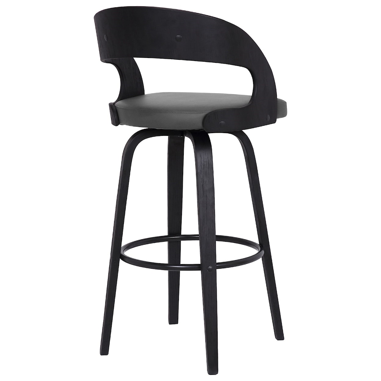 Armen Living Shelly Contemporary 26" Counter Height Swivel Stool