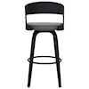 Armen Living Shelly Contemporary 26" Counter Height Swivel Stool