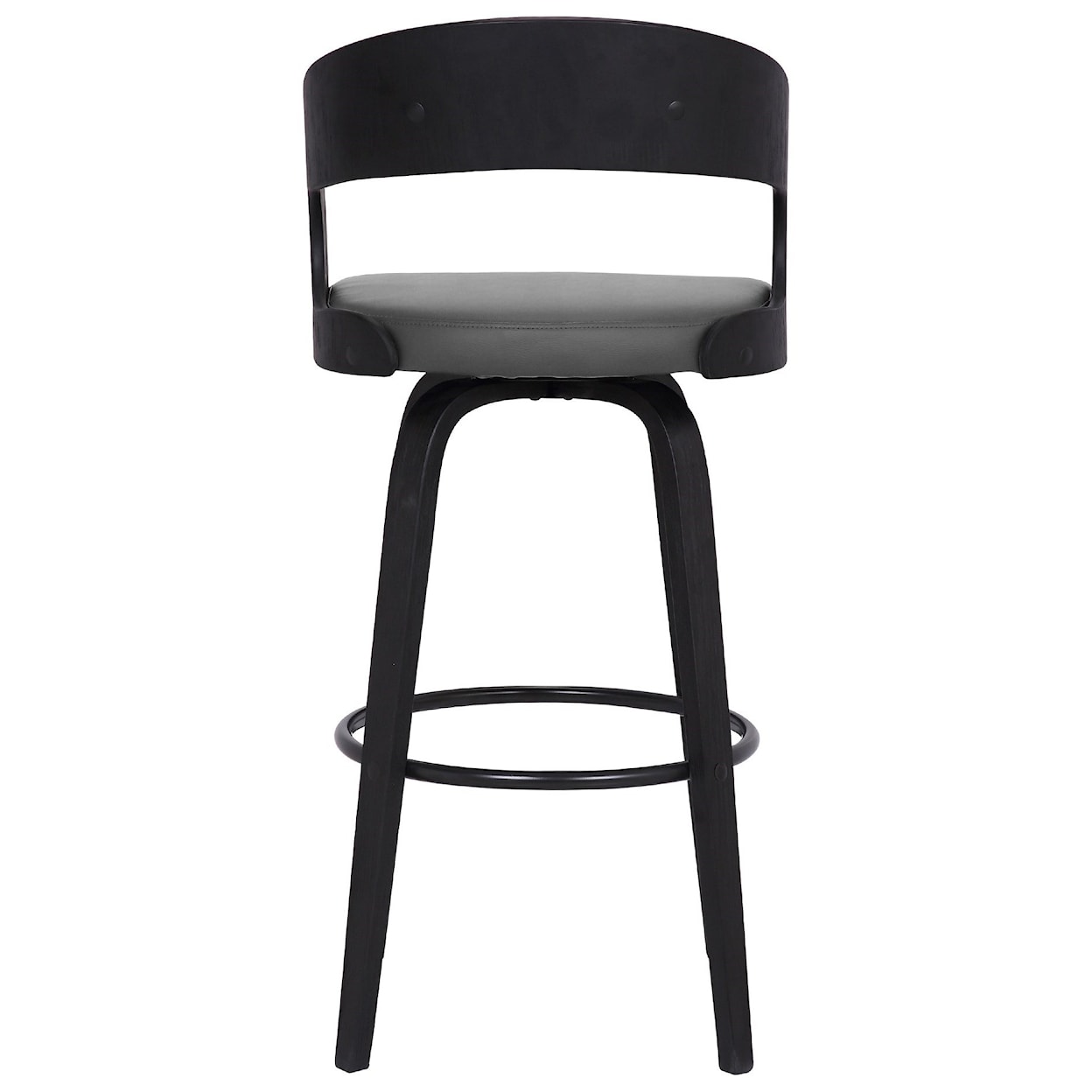 Armen Living Shelly Contemporary 26" Counter Height Swivel Stool