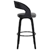 Armen Living Shelly Contemporary 30" Bar Height Swivel Stool