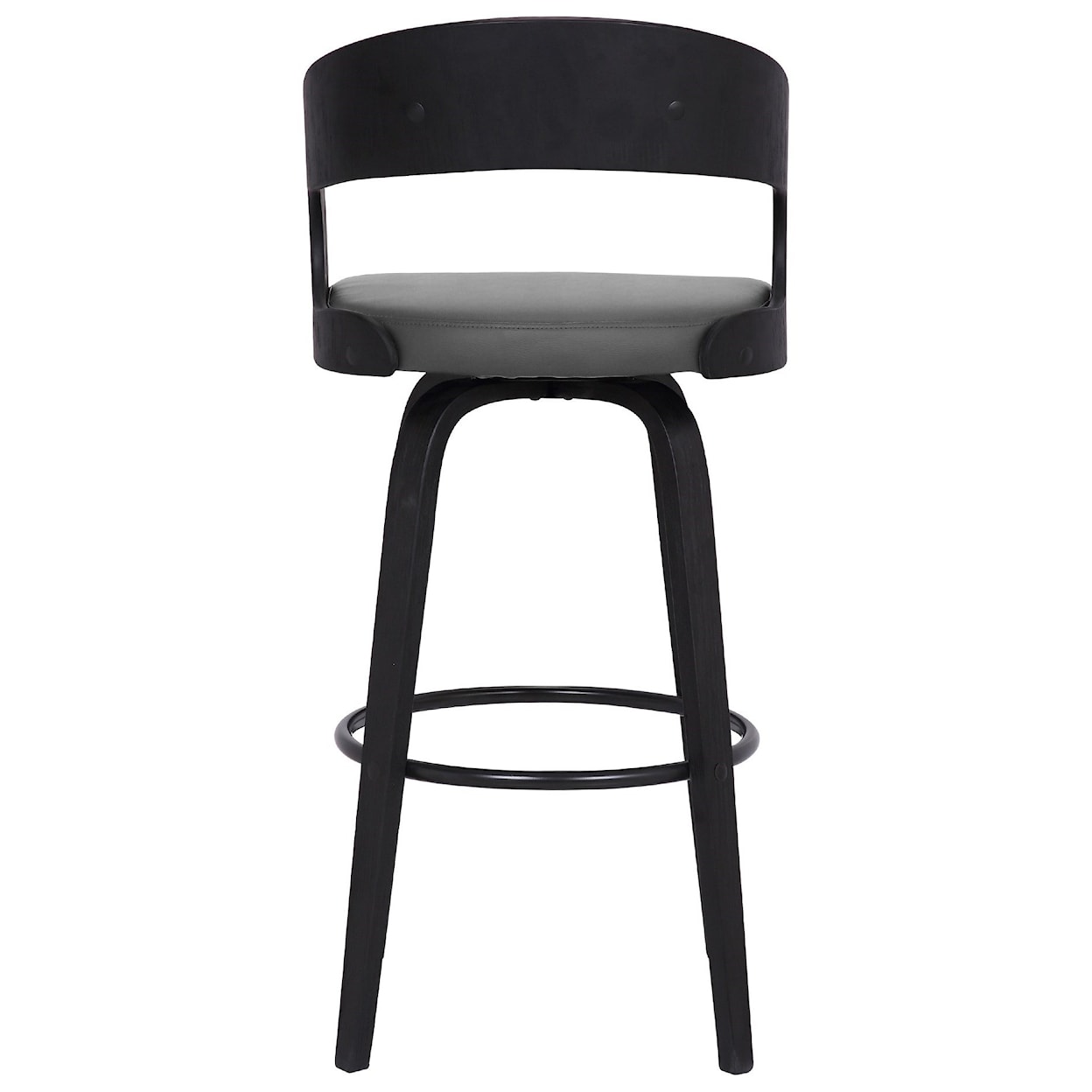 Armen Living Shelly Contemporary 30" Bar Height Swivel Stool