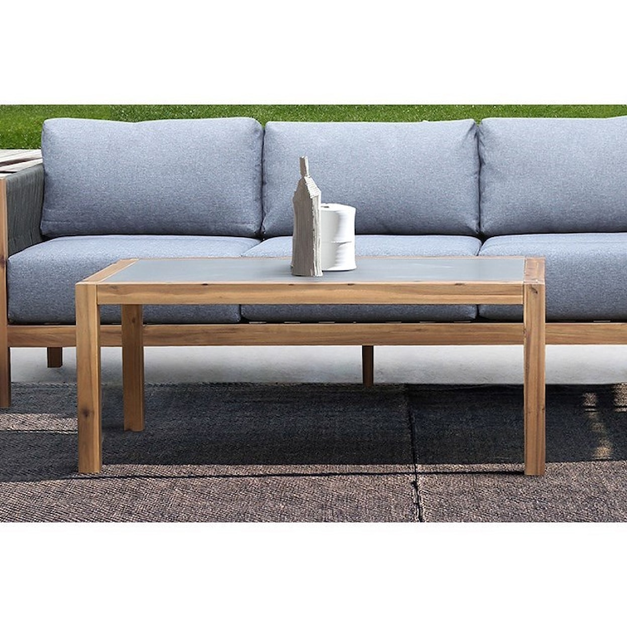 Armen Living Sienna Outdoor Patio Coffee Table