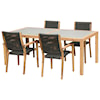 Armen Living Sienna 5-Piece Outdoor Patio Dining Set