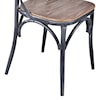 Armen Living Sloan Industrial Dining Chair in Industrial 