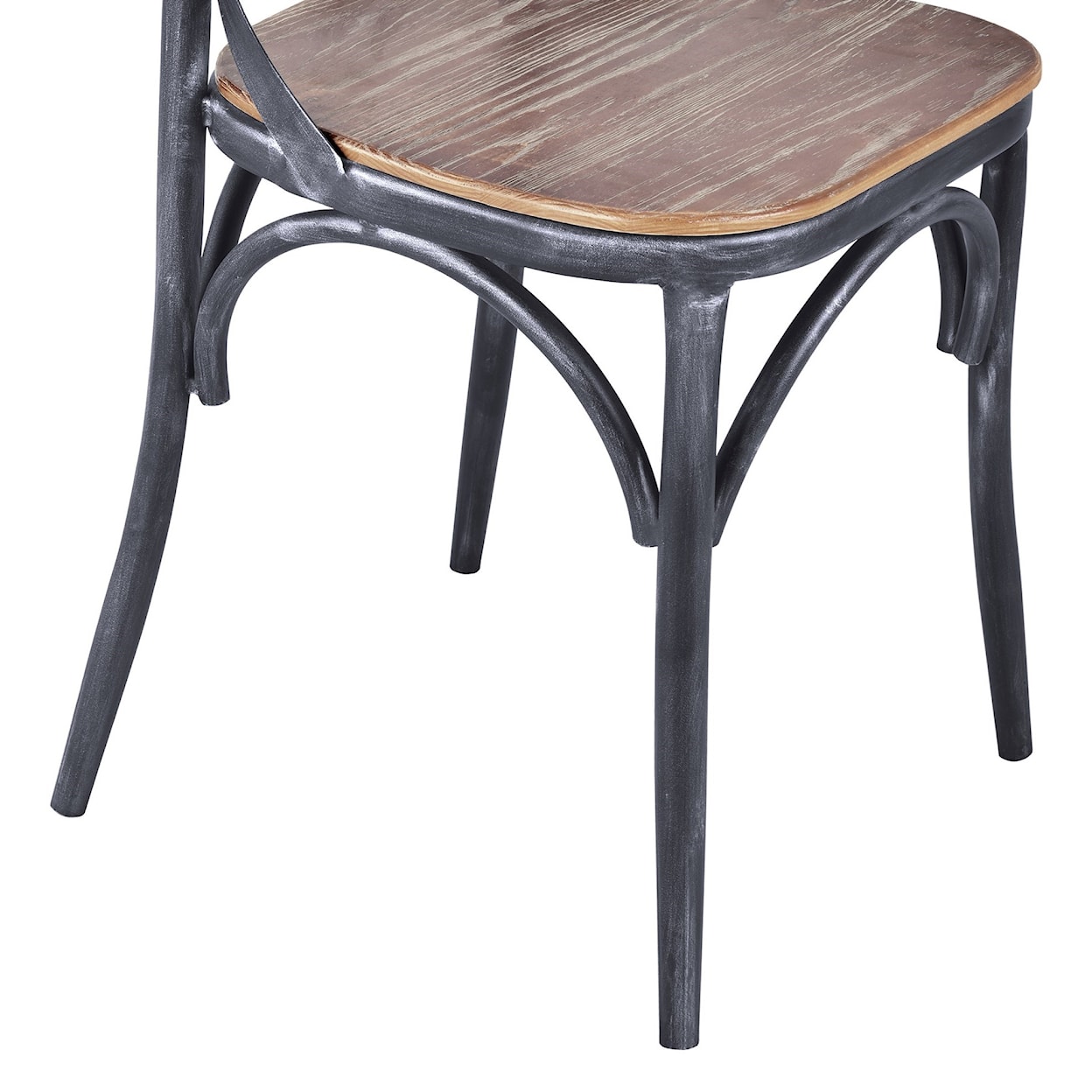 Armen Living Sloan Industrial Dining Chair in Industrial 