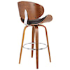 Armen Living Solvang Upholstered Swivel Bar Stool