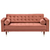 Armen Living Somerset- Velvet Mid Century Modern Loveseat