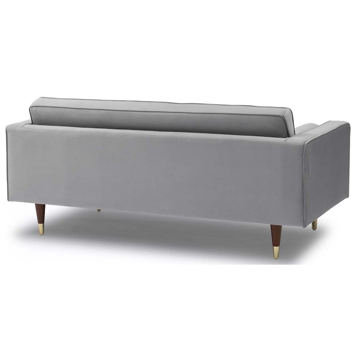 Armen Living Somerset- Velvet Mid Century Modern Loveseat