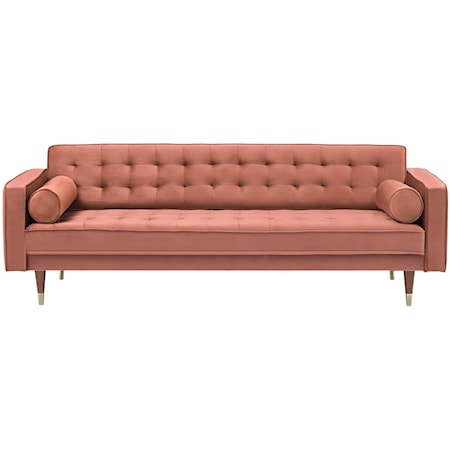 Velvet Mid Century Modern Sofa