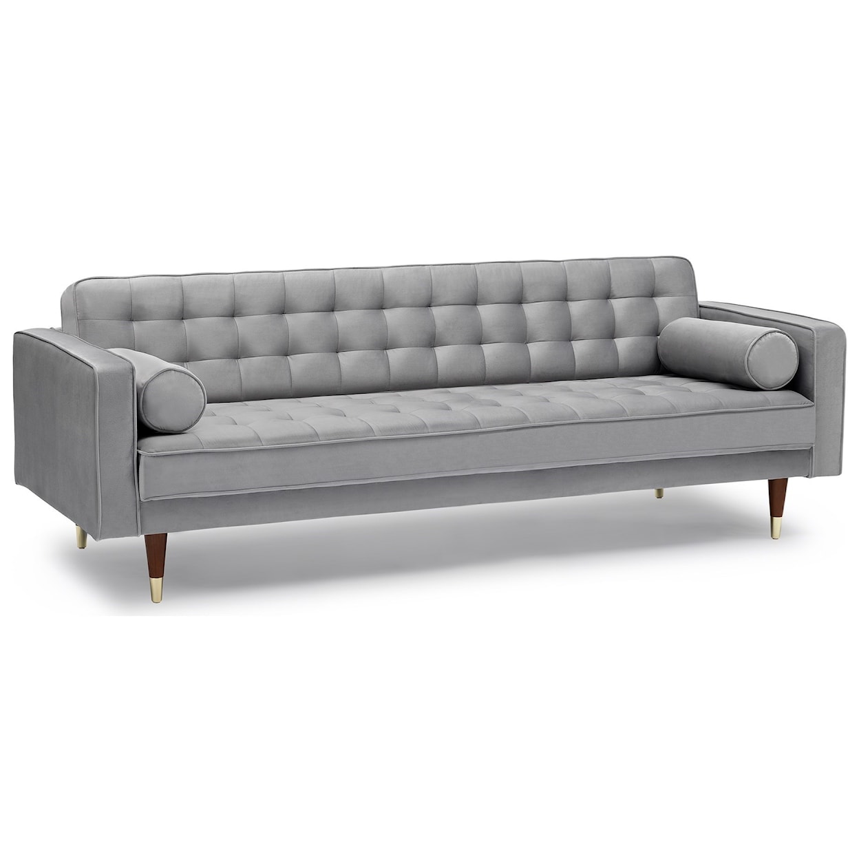 Armen Living Somerset- Velvet Mid Century Modern Sofa