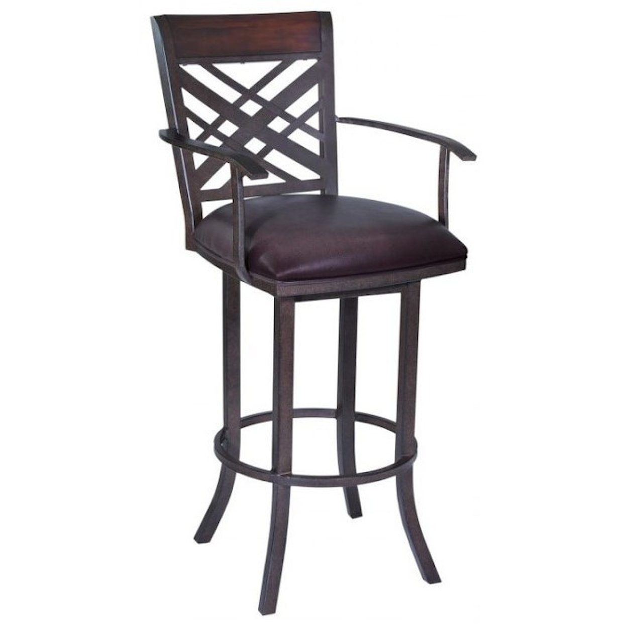 Armen Living Tahiti 26" Arm Barstool