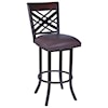 Armen Living Tahiti 26" Barstool in Auburn Bay Finish