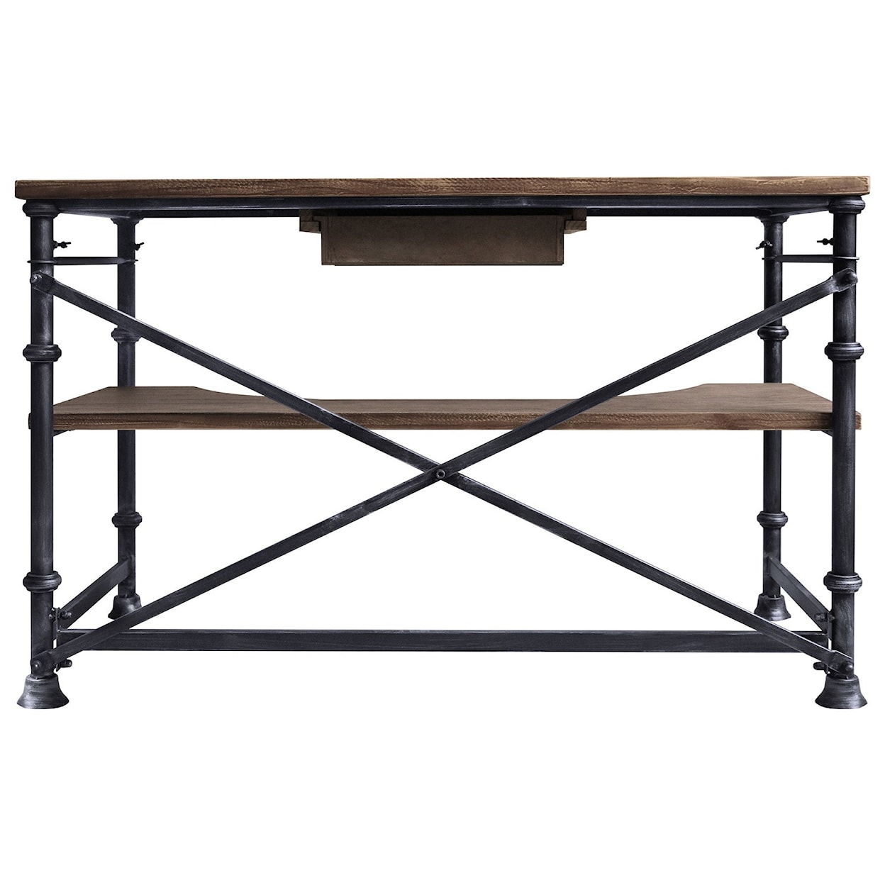 Armen Living Theo Industrial Desk