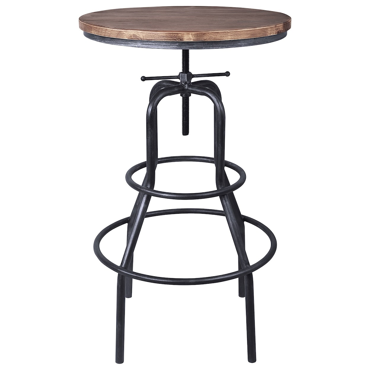 Armen Living Titan Adjustable Pub Table