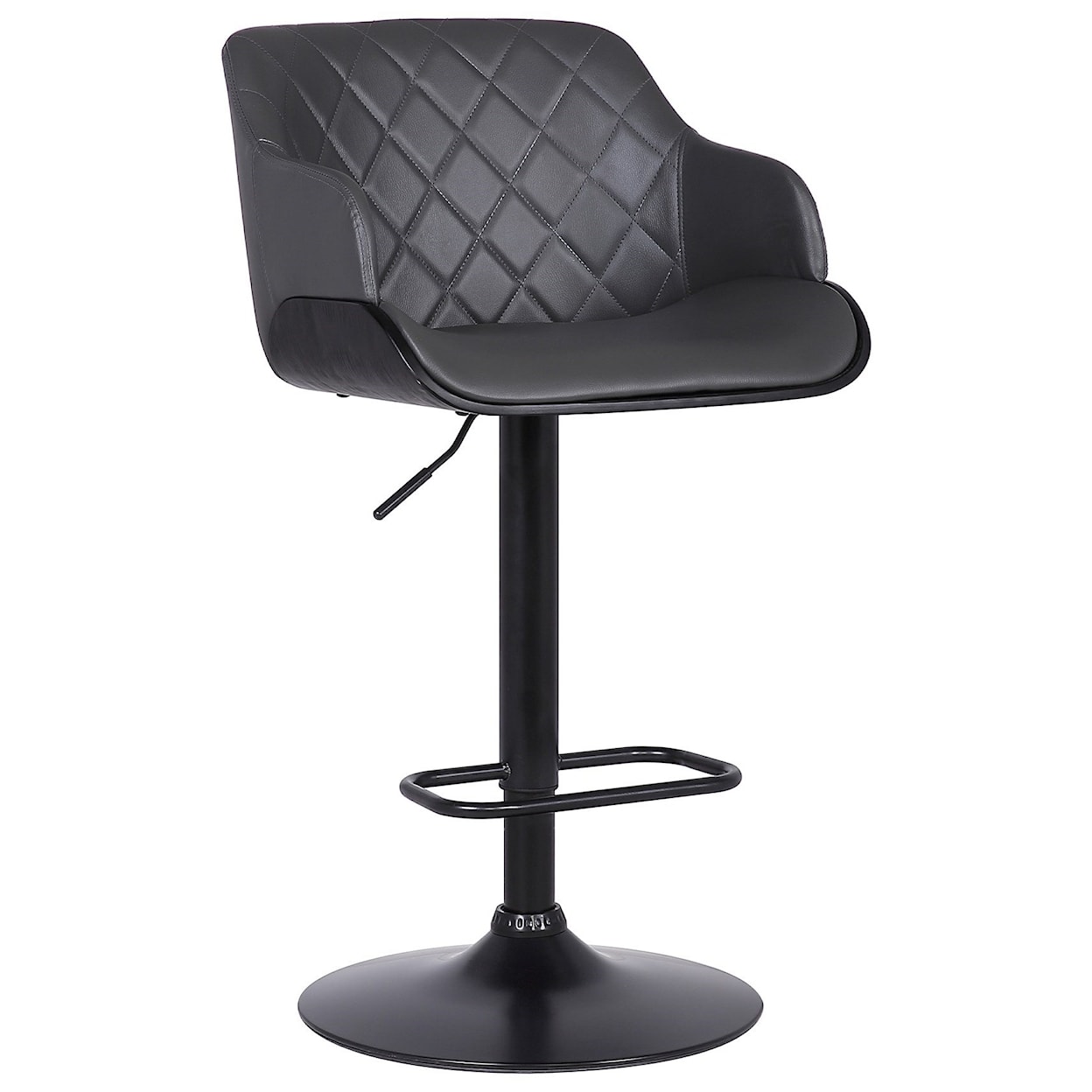 Armen Living Toby Contemporary Adjustable Barstool