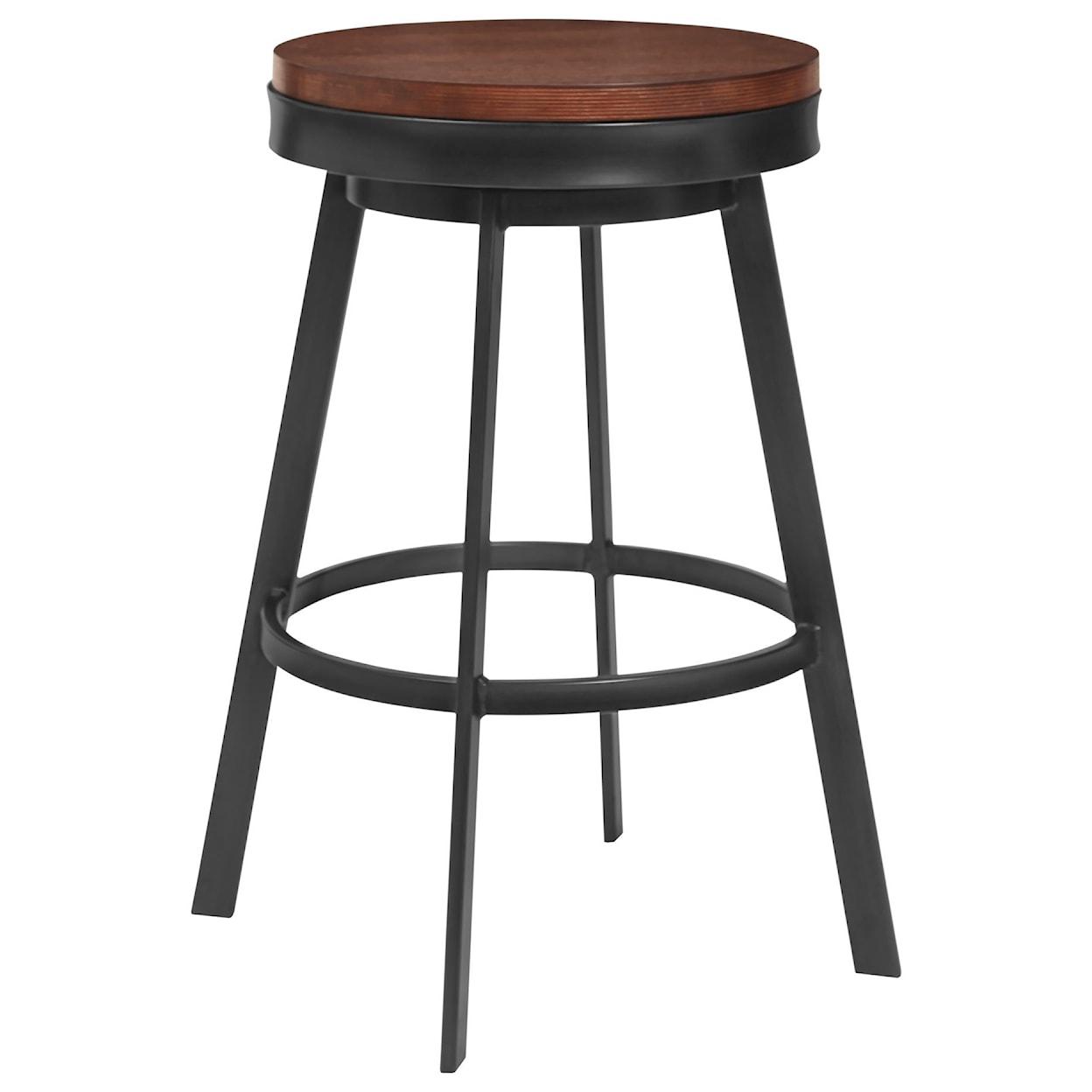 Armen Living Topeka 26" Counter Height Barstool in Mineral