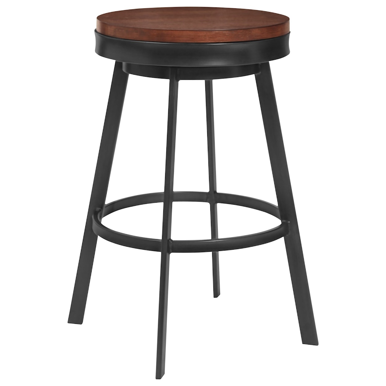 Armen Living Topeka 30" Bar Height Barstool in Mineral