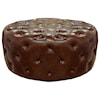 Armen Living Victoria Bonded Leather Ottoman