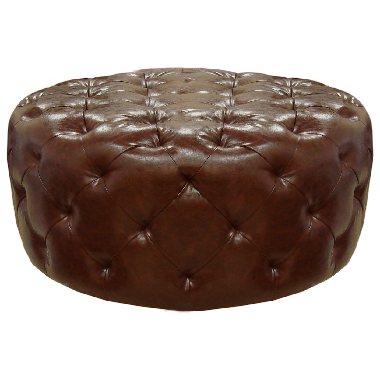 Armen Living Victoria Bonded Leather Ottoman