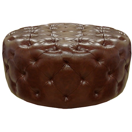 Bonded Leather Ottoman