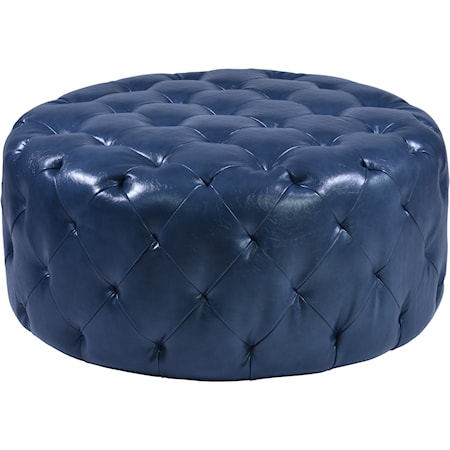 Bonded Leather Ottoman
