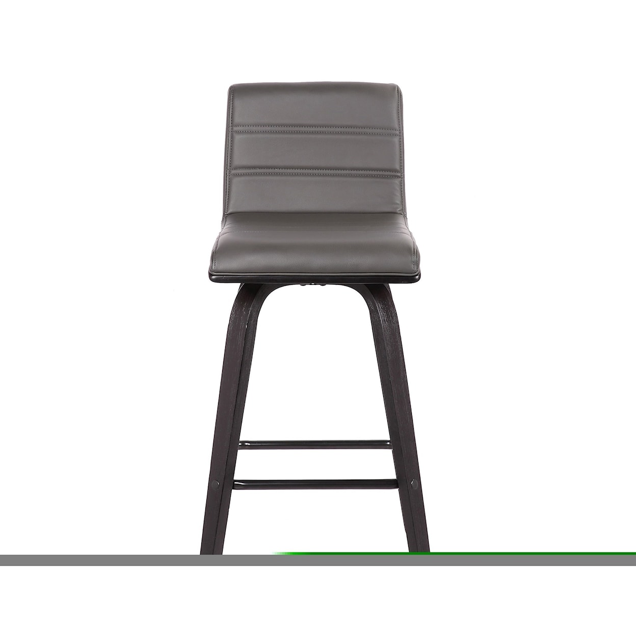 Armen Living Vienna 26" Counter Height Barstool in Black Brushed