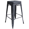 Armen Living Zed Industrial 26" Counter Height Barstool