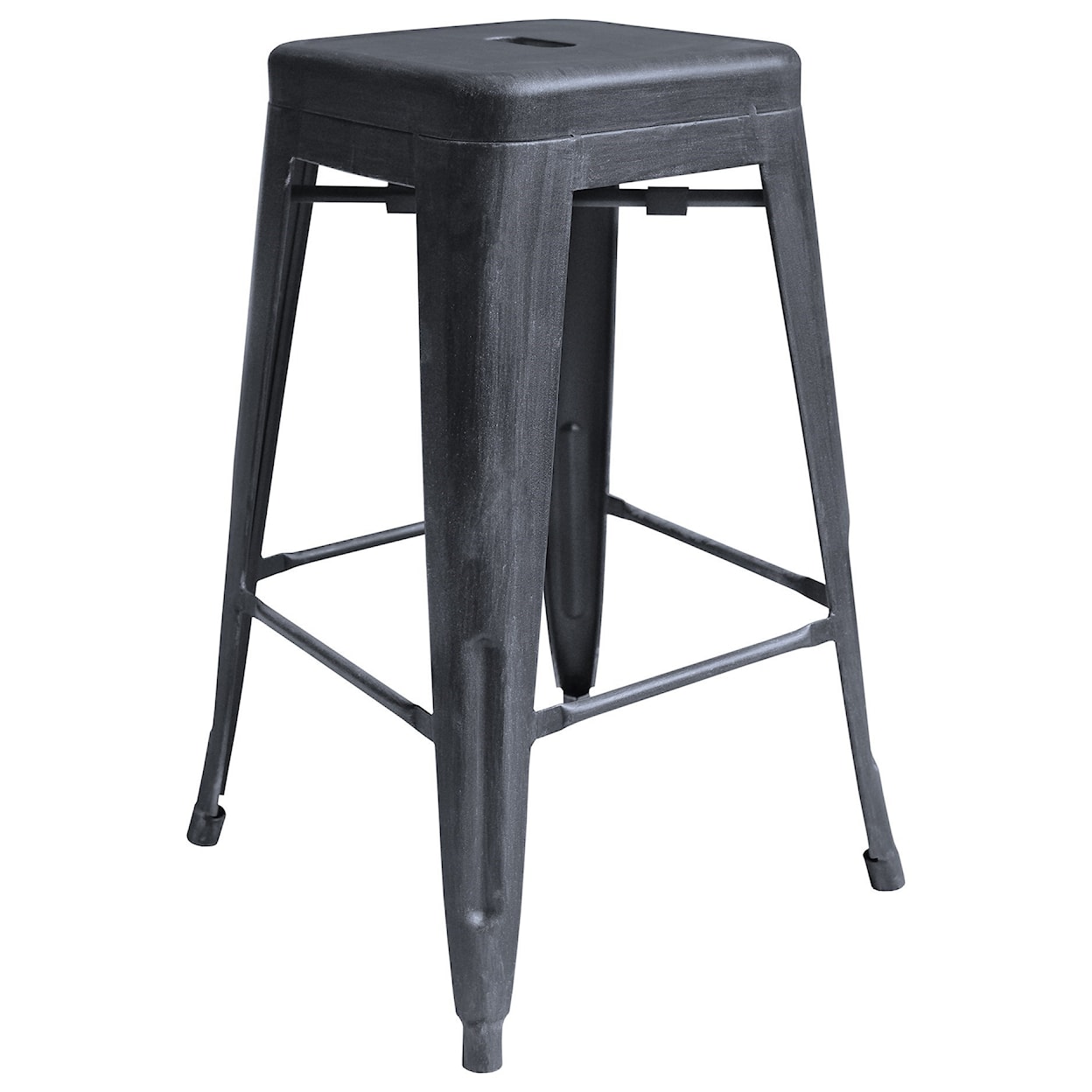 Armen Living Zed Industrial 26" Counter Height Barstool