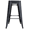 Armen Living Zed Industrial 26" Counter Height Barstool