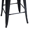 Armen Living Zed Industrial 26" Counter Height Barstool