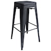 Armen Living Zed Industrial 30" Bar Height Barstool