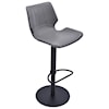 Armen Living Zuma Adjustable Swivel Metal Barstool