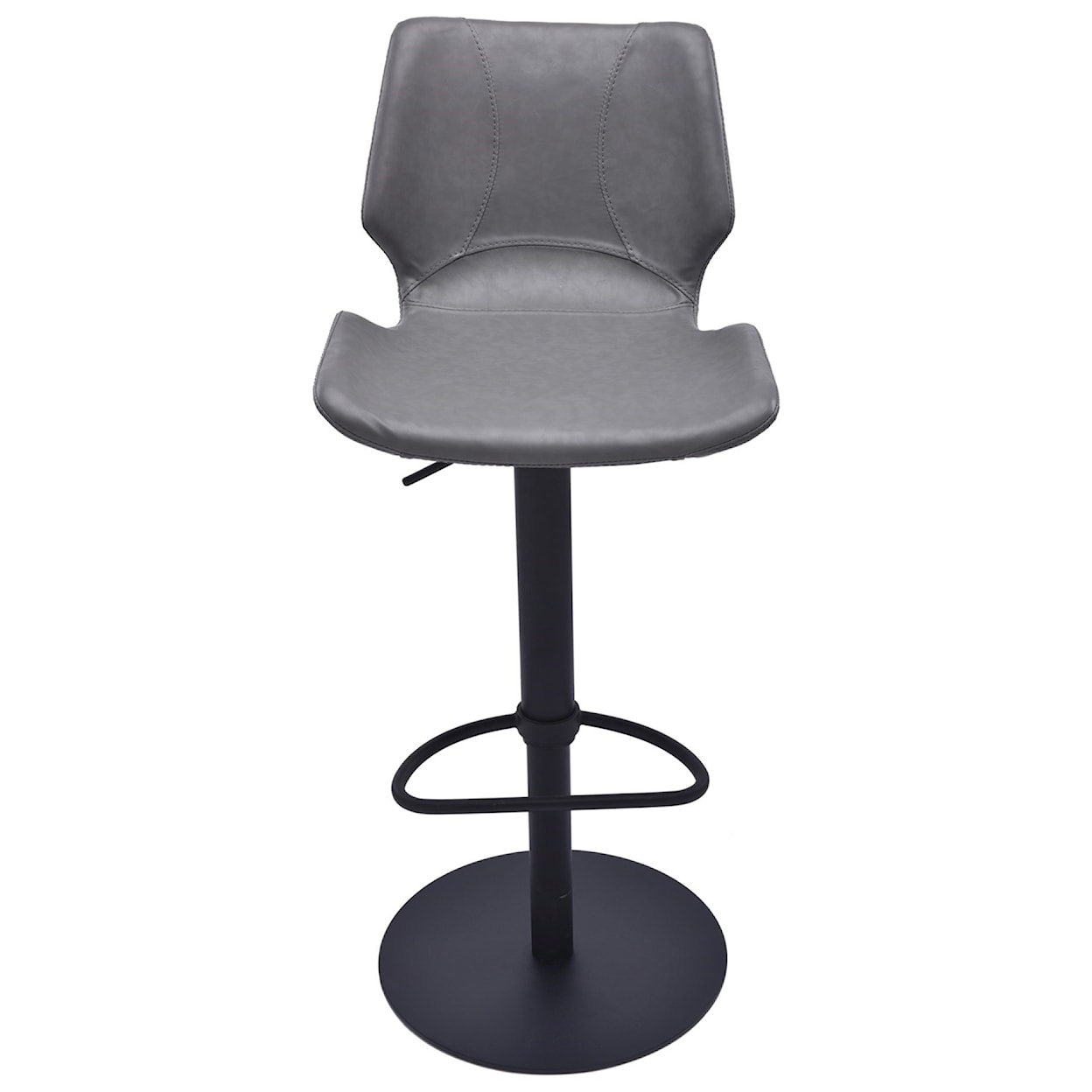 Armen Living Zuma Adjustable Swivel Metal Barstool